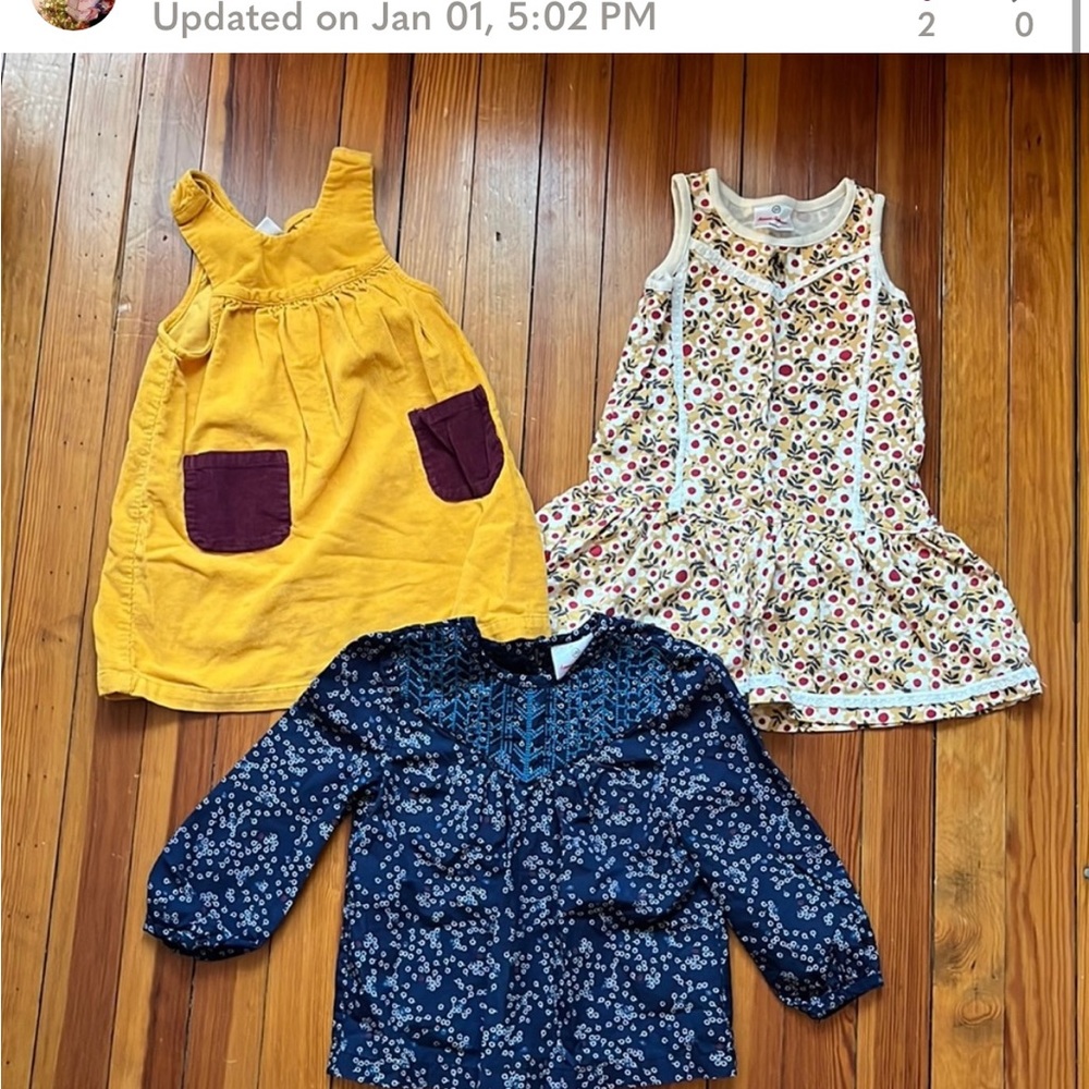 Lot of 3 Hanna Andersson Clothing Sz 100 US 4